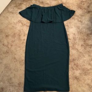 Turquoise Midi Cocktail Dress